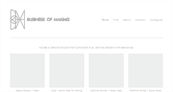 Desktop Screenshot of businessofmaking.com